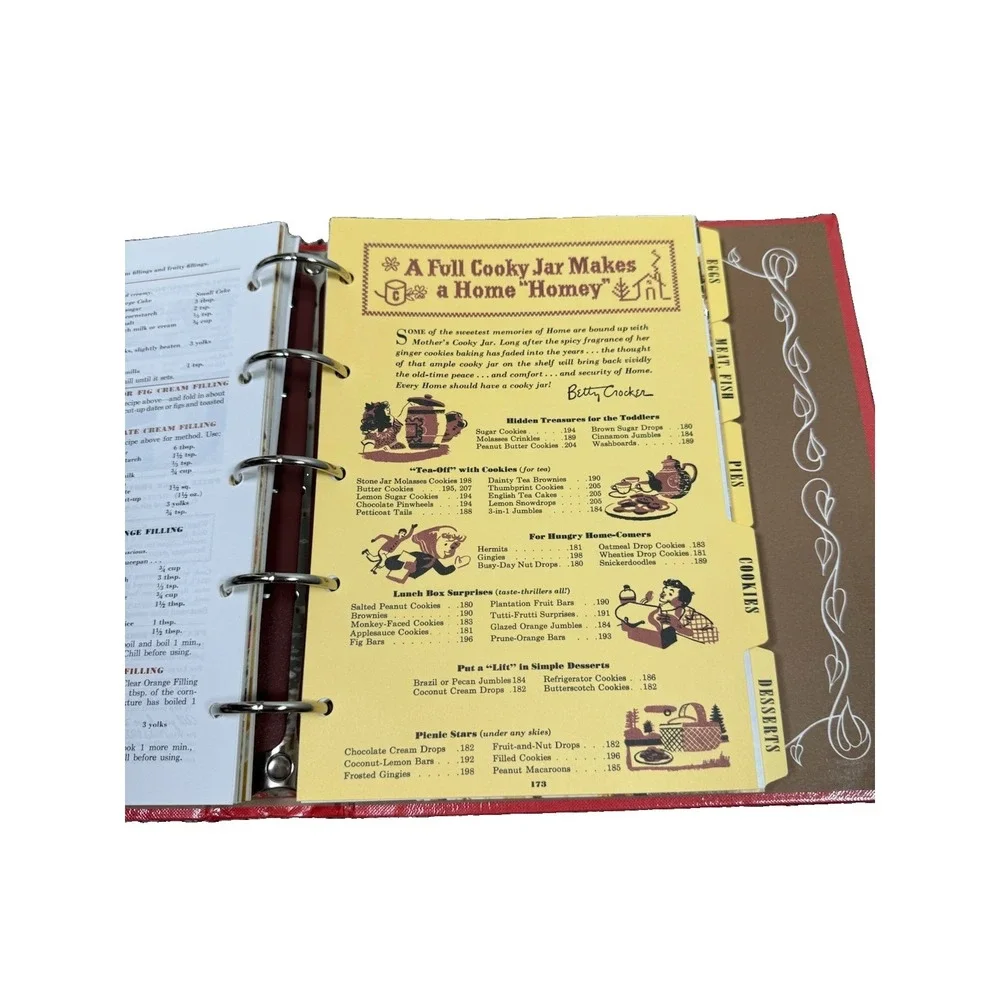 Betty Crocker's 1950's Picture Cook Book Facsimile Edition 1998 Hardcover Binder